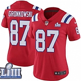 Women Nike Patriots 87 Rob Gronkowski Red 2019 Super Bowl LIII Vapor Untouchable Limited Jersey,baseball caps,new era cap wholesale,wholesale hats